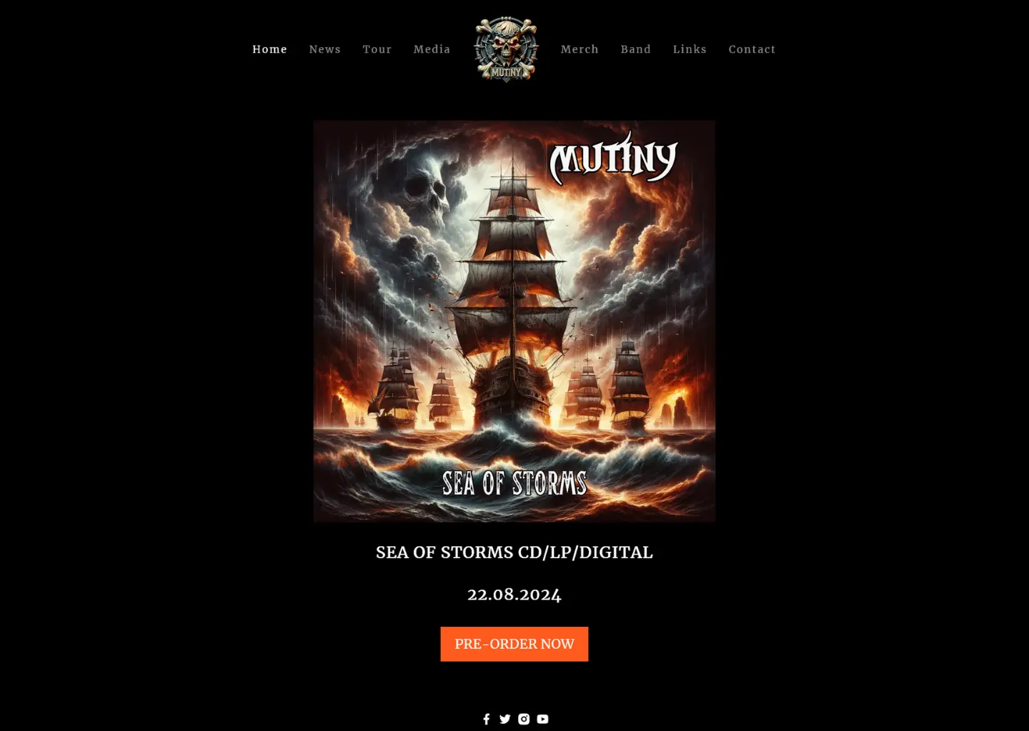 Mutiny website homepage